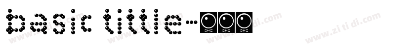 basic tittle字体转换